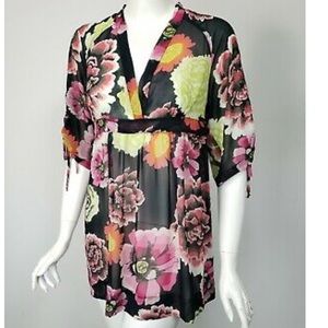 Cabi Gemini Floral Tunic Top